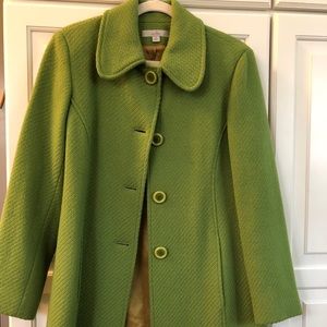 Chartreuse green coat
